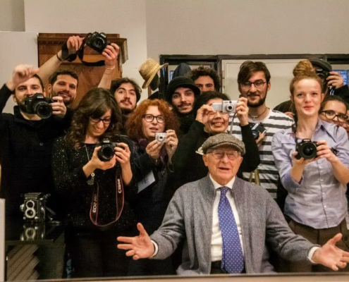 In studio da Nino Migliori