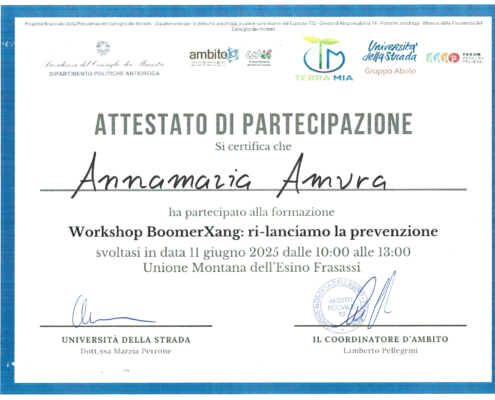 workshop BoomerXang. Sperimentazione di TIL-EN 2100. Un Gioco Di Ruolo digitale ed interattivo, pensato per affrontare insieme ai ragazzi i temi dell’uso di sostanze, della prevenzione e della salute.