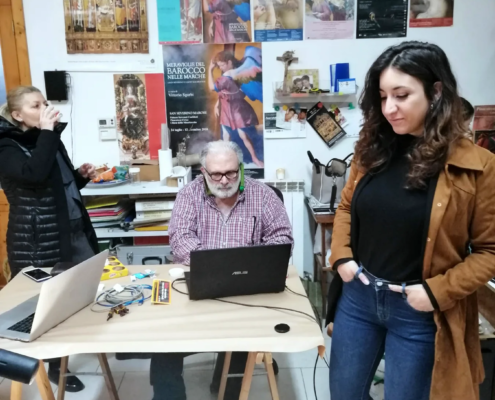 Acquisizioni multispettrali eseguite con Stefano Pagnotta e Vincenzo Palleschi del CNR di Pisa su dipinti ad olio.