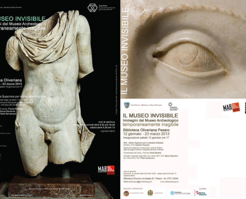 Il museo invisibile. Immagini dal Museo Archeologico temporaneamente inagibile della Biblioteca Oliveriana di Pesaro. Documentazione fotografica ISIA Urbino, corso magistrale di Fotografia. A.A. 2012/2013.